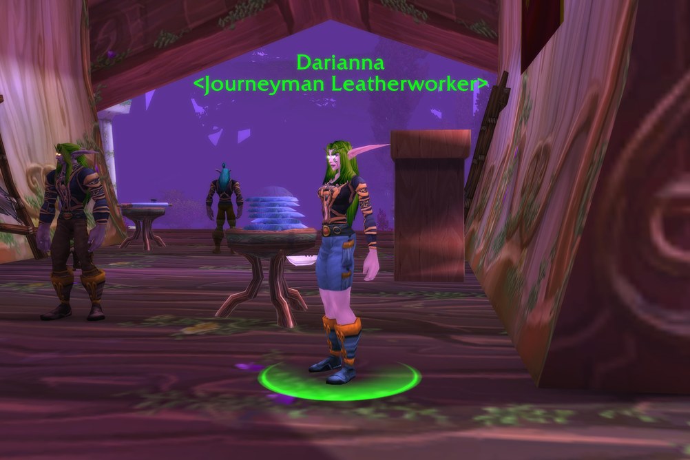 Darianna, Journeyman Leatherworker in Darnassus (WoW Forever)