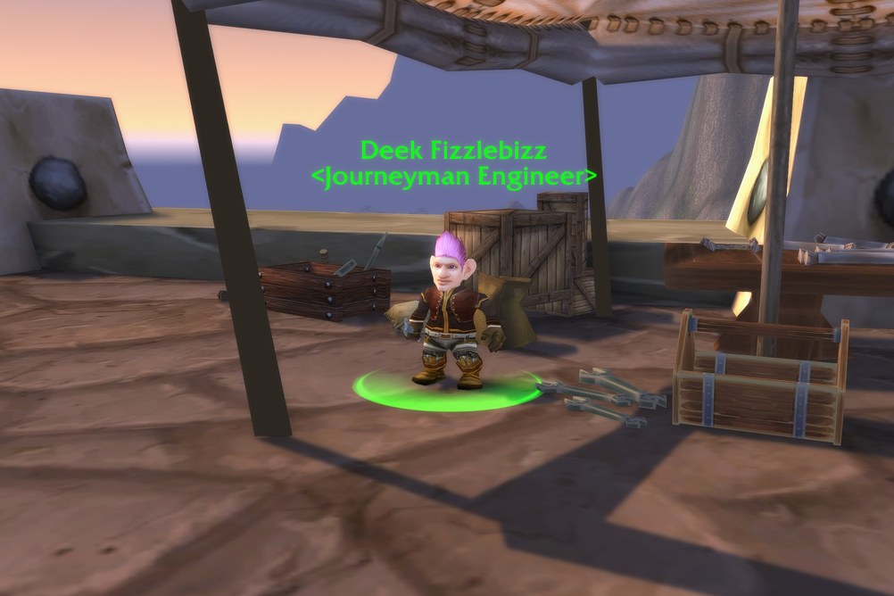 Deek Fizzlebizz, Journeyman Engineer in Loch Modan (WoW Forever)