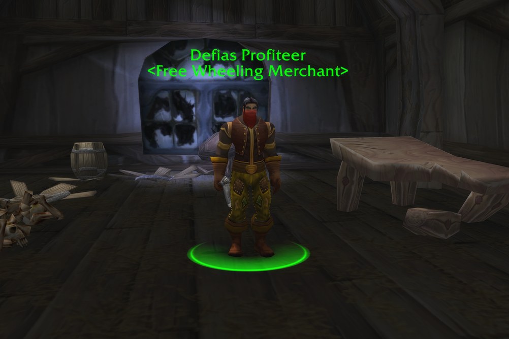 Defias Profiteer, Free Wheeling Merchant in Westfall (WoW Forever)