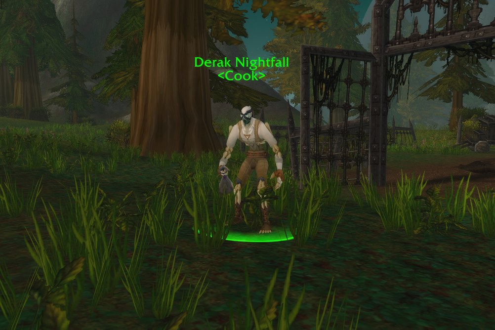 Derak Nightfall, Cook in Hillsbrad Foothills (WoW Forever)
