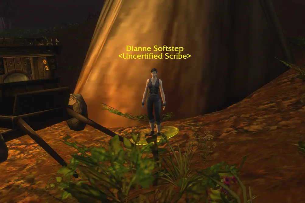 Dianne Softstep, Uncertified Scribe in Redridge Mountains (WoW Forever)