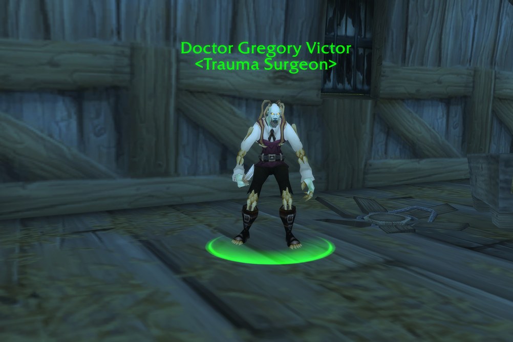Doctor Gregory Victor, Trauma Surgeon in Arathi Highlands (WoW Forever)