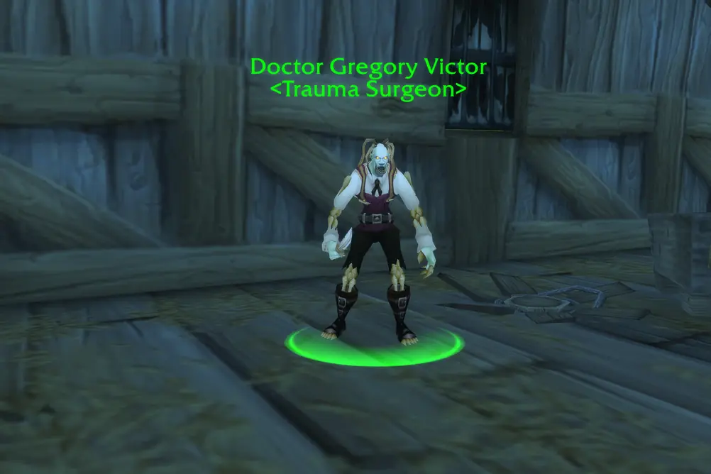 Doctor Gregory Victor, Trauma Surgeon in Arathi Highlands (WoW Forever)