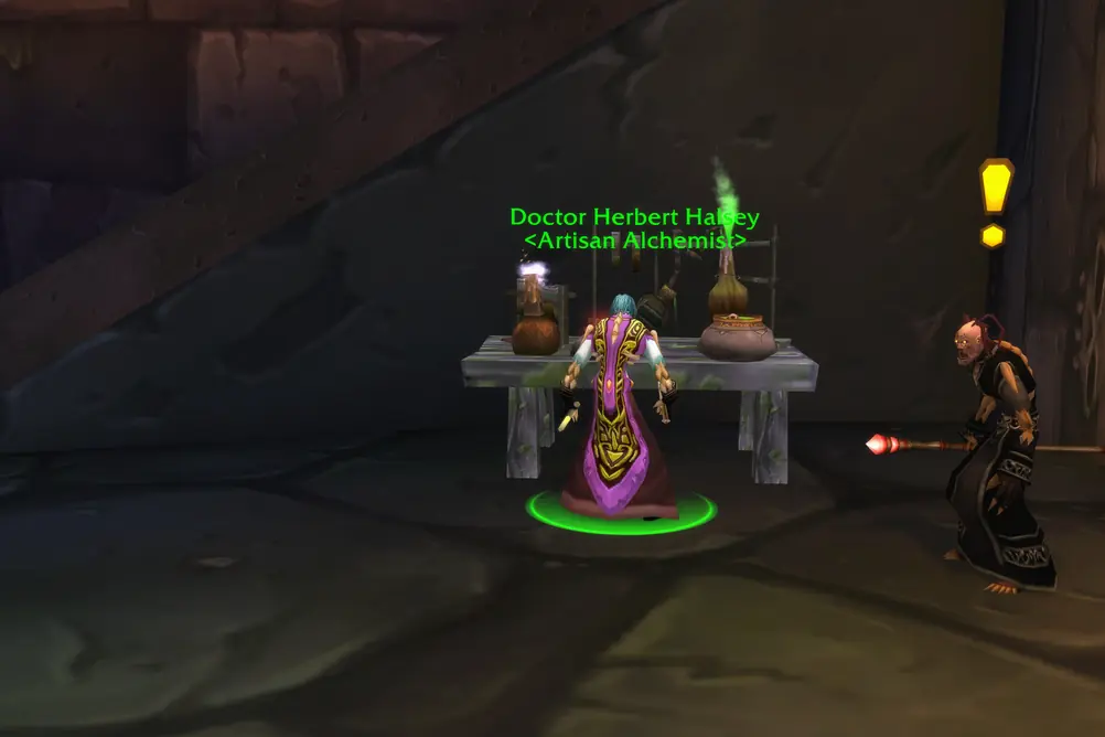 Doctor Herbert Halsey, Artisan Alchemist in Undercity (WoW Forever)