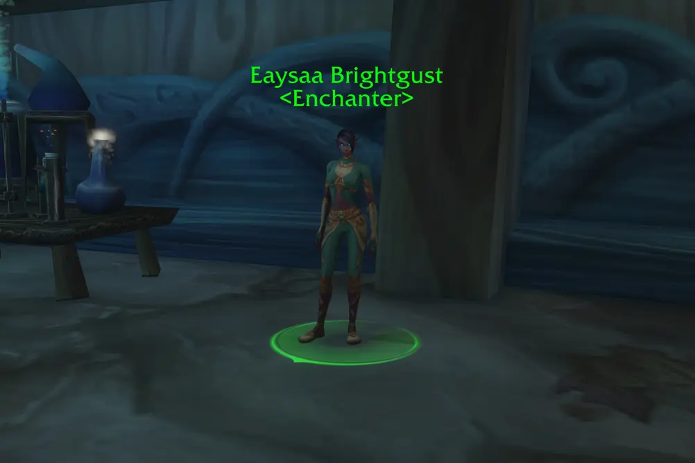 Eaysaa Brightgust, Enchanter in Zephras Isle (WoW Forever)