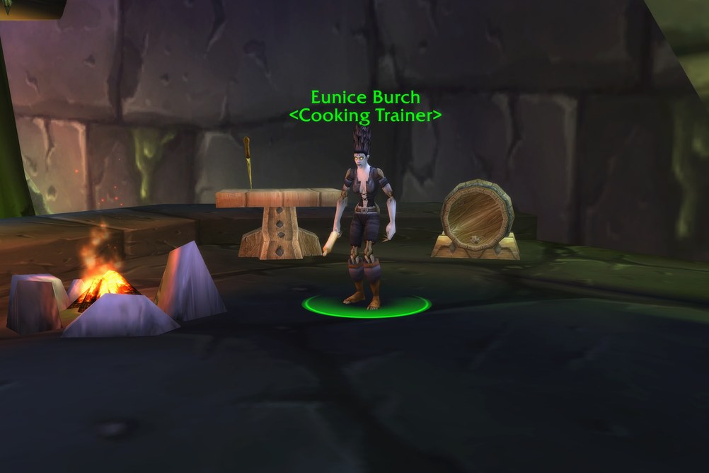 Eunice Burch, Cooking Trainer in Undercity (WoW Forever)