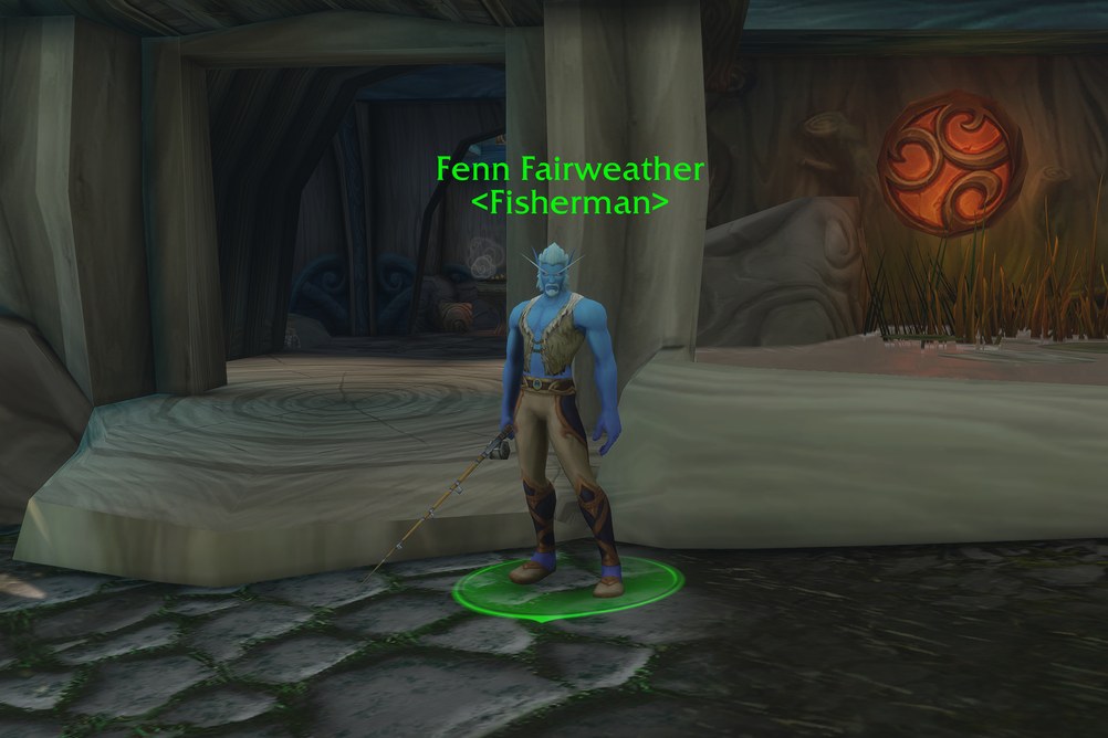 Fenn Fairweather, Fisherman in Zephras Isle (WoW Forever)