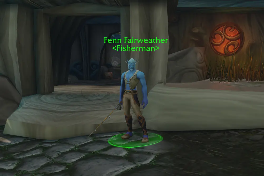 Fenn Fairweather, Fisherman in Zephras Isle (WoW Forever)