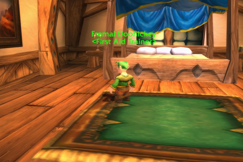 Fremal Doohickey, First Aid Trainer in Wetlands (WoW Forever)