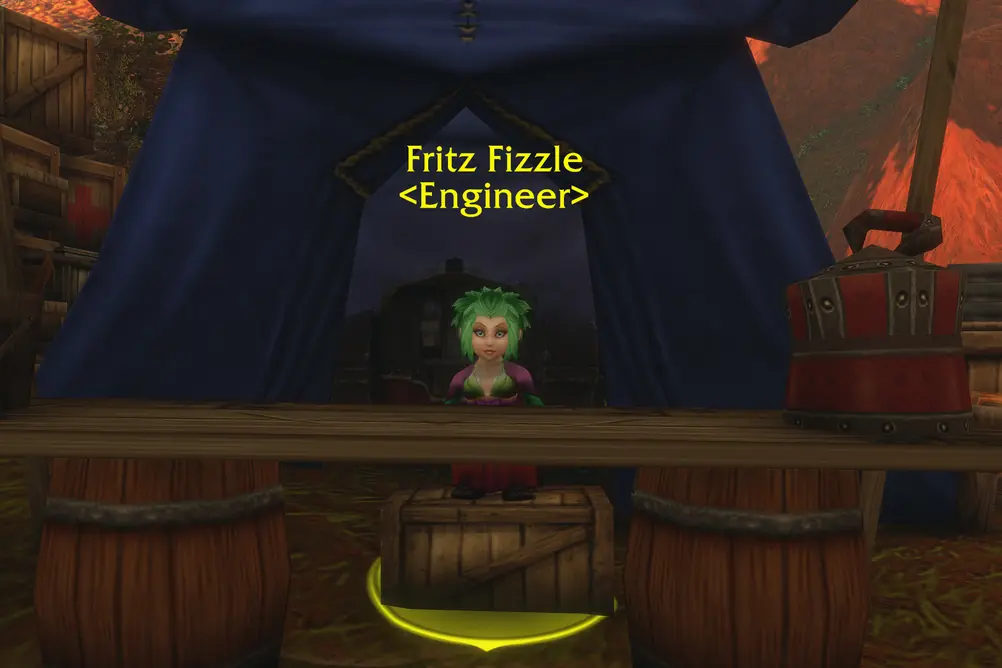 Fritz Fizzle, Engineer in Redridge Mountains (WoW Forever)