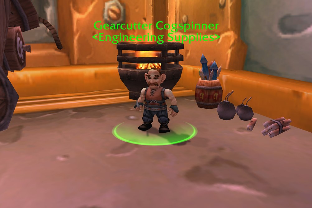 Gearcutter Cogspinner, Engineering Supplies in Ironforge (WoW Forever)