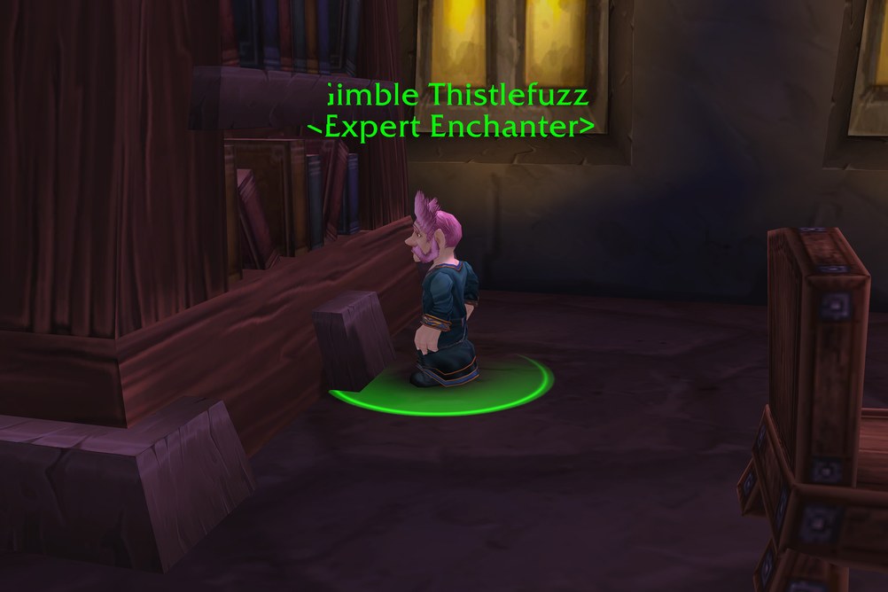 Gimble Thistlefuzz, Expert Enchanter in Ironforge (WoW Forever)