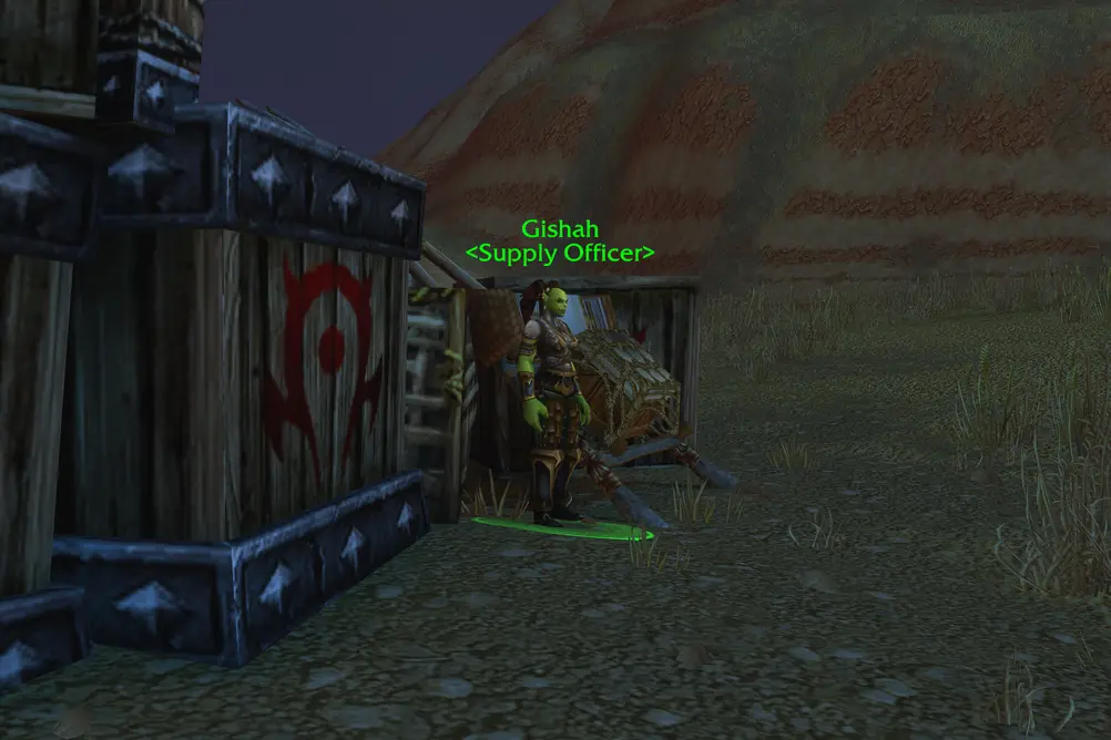 Gishah, Supply Officer in The Barrens (WoW Forever)