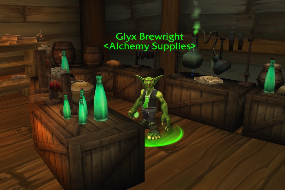 Glyx Brewright, Alchemy Supplies in Stranglethorn Vale (WoW Forever)