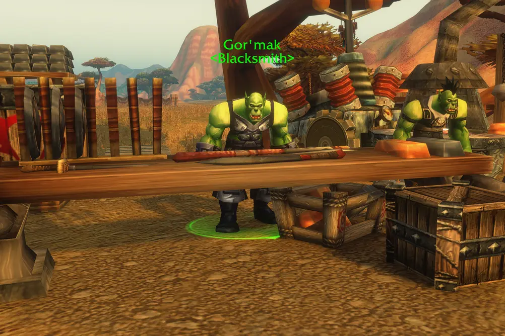 Gor'mak, Blacksmith in The Barrens (WoW Forever)