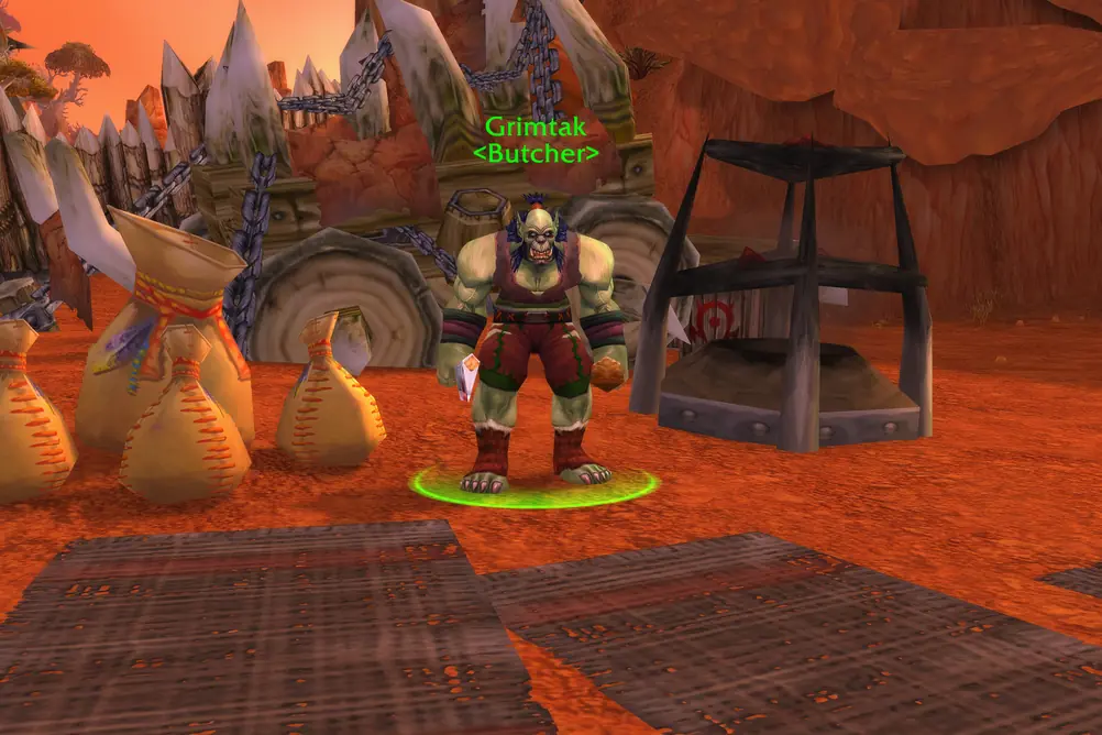 Grimtak, Butcher in Durotar (WoW Forever)