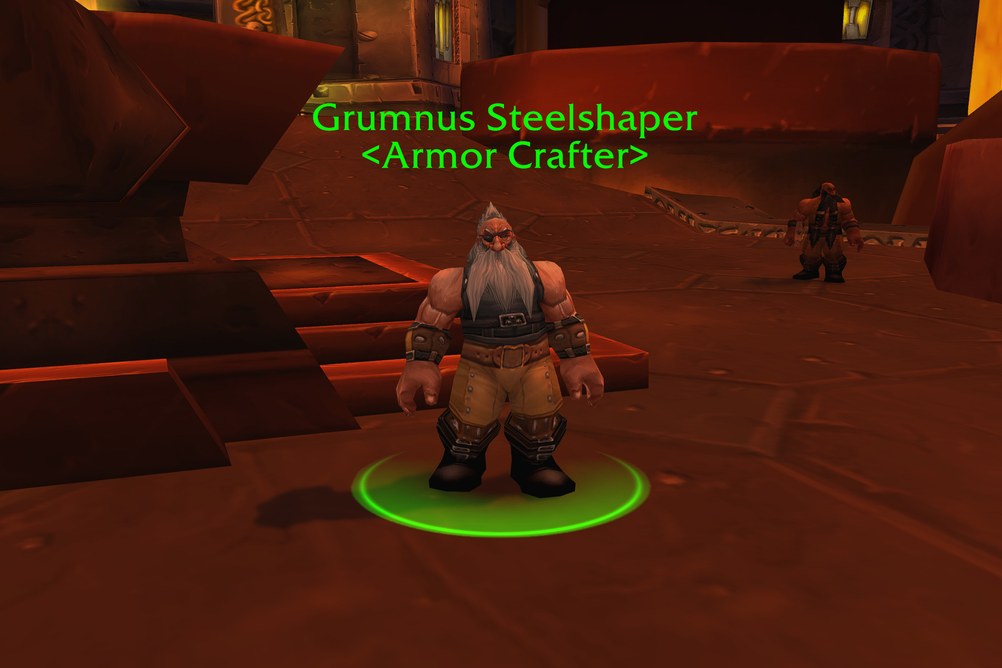 Grumnus Steelshaper, Armor Crafter in Ironforge (WoW Forever)