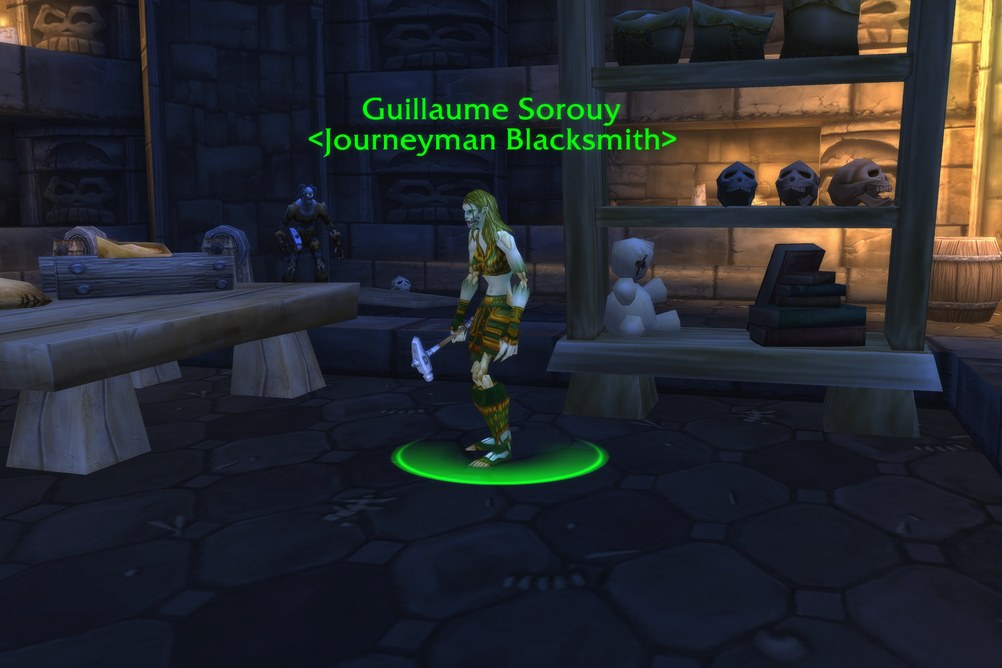 Guillaume Sorouy, Journeyman Blacksmith in Silverpine Forest (WoW Forever)