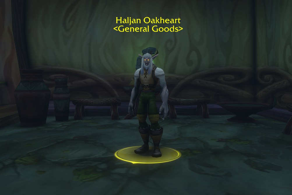 Haljan Oakheart, General Goods in Ashenvale (WoW Forever)