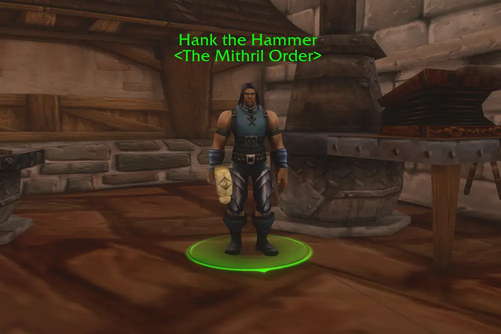 Hank the Hammer, The Mithril Order in Stormwind City (WoW Forever)