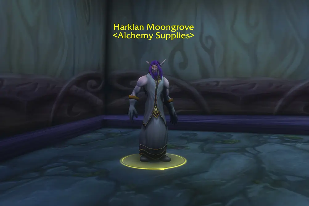 Harklan Moongrove, Alchemy Supplies in Ashenvale (WoW Forever)