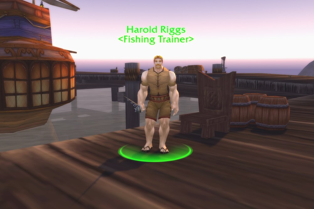 Harold Riggs, Fishing Trainer in Wetlands (WoW Forever)