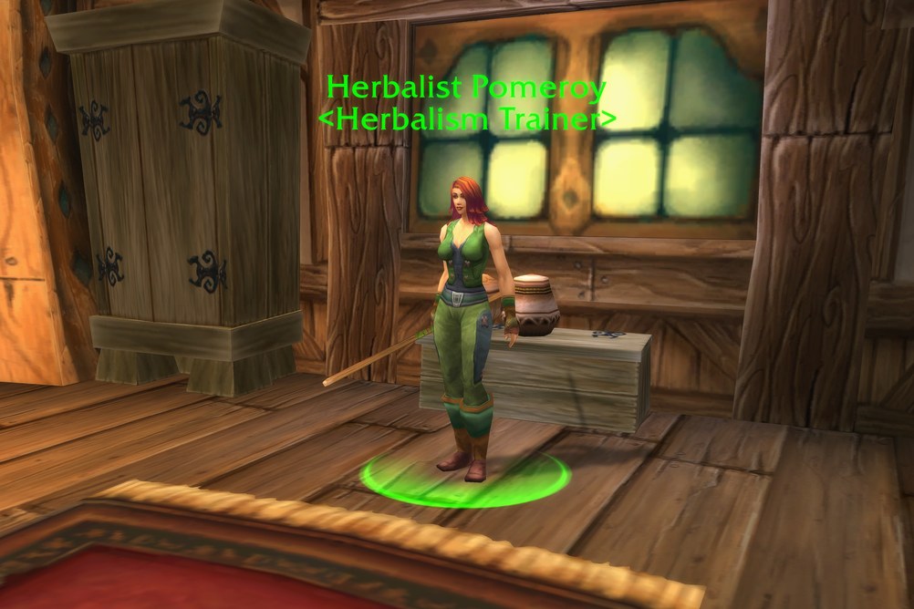 Herbalist Pomeroy, Herbalism Trainer in Elwynn Forest (WoW Forever)