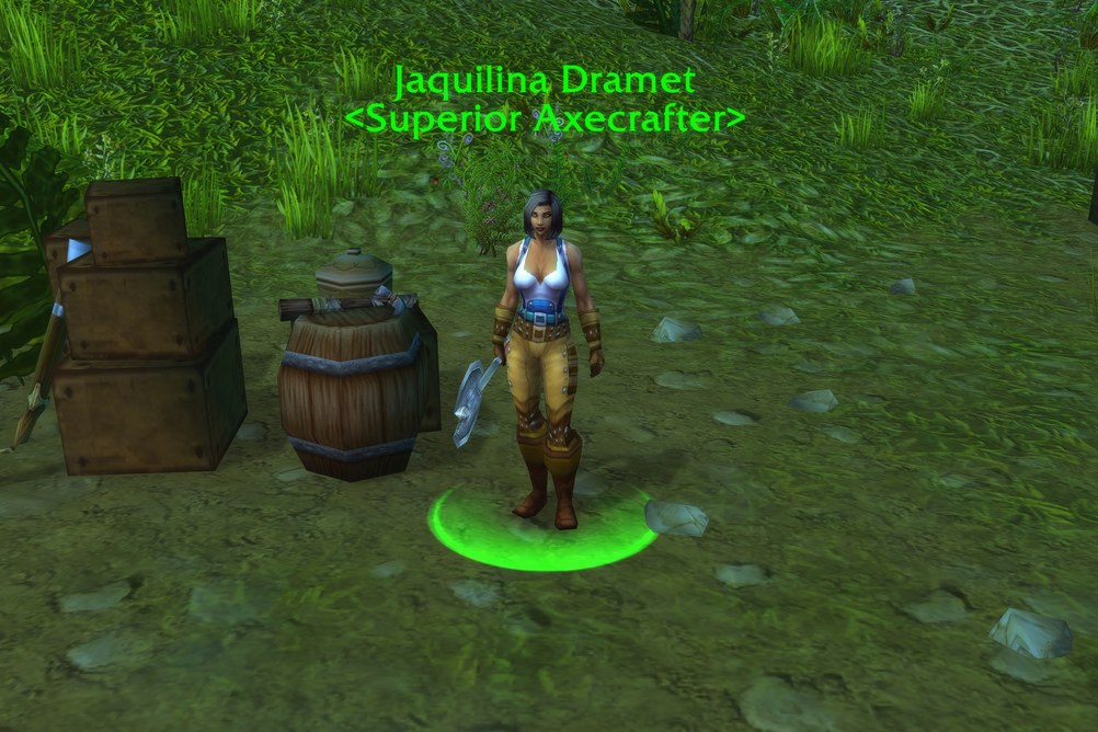 Jaquilina Dramet, Superior Axecrafter in Stranglethorn Vale (WoW Forever)