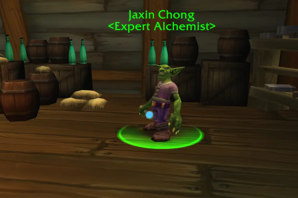 Jaxin Chong, Expert Alchemist in Stranglethorn Vale (WoW Forever)