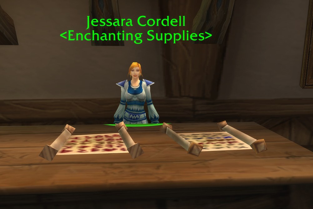 Jessara Cordell, Enchanting Supplies in Stormwind City (WoW Forever)