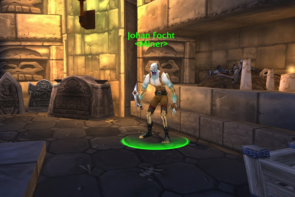 Johan Focht, Miner in Silverpine Forest (WoW Forever)