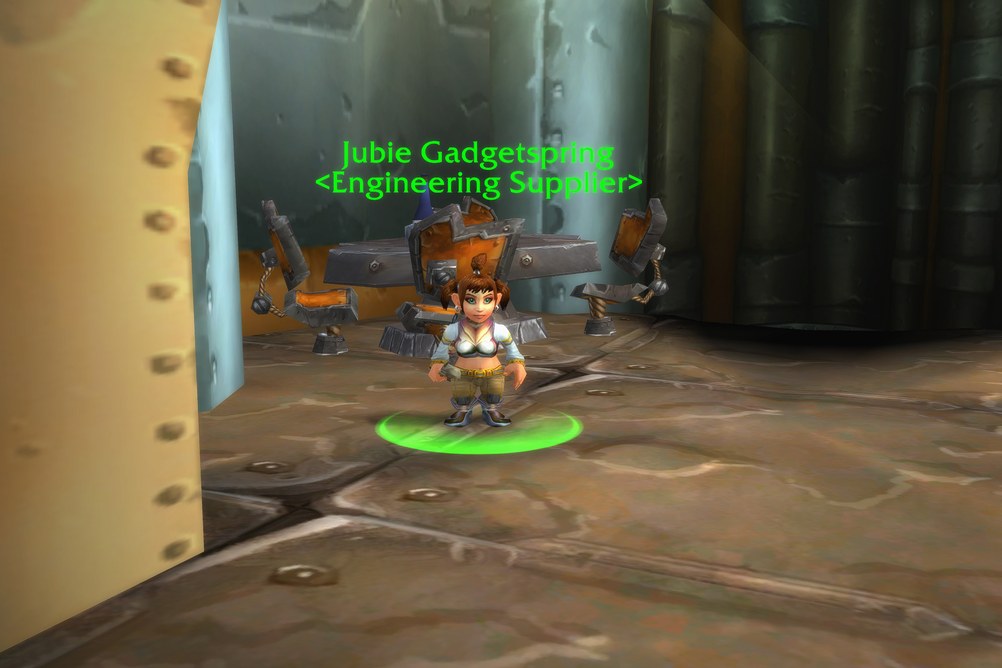 Jubie Gadgetspring, Engineering Supplier in Azshara (WoW Forever)