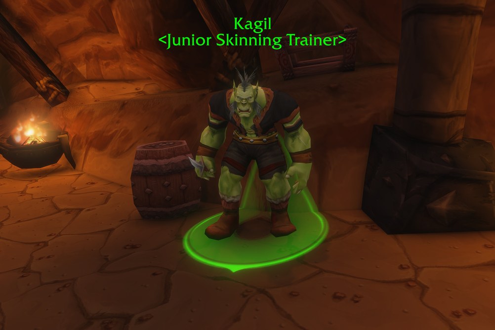 Kagil, Junior Skinning Trainer in Durotar (WoW Forever)