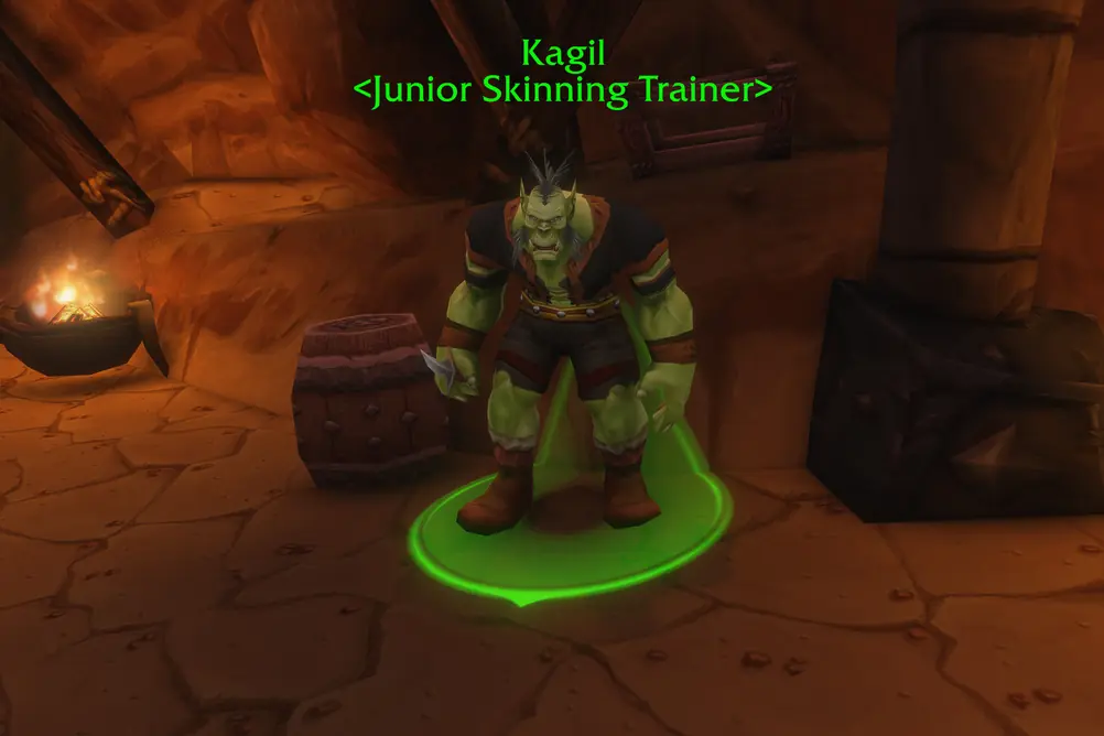 Kagil, Junior Skinning Trainer in Durotar (WoW Forever)