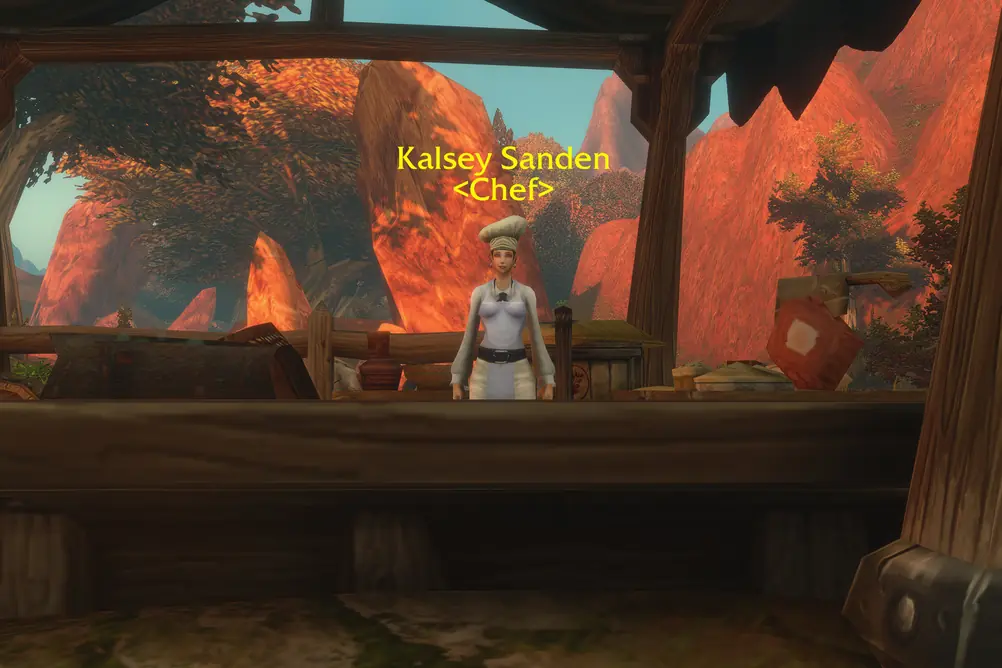 Kalsey Sanden, Chef in Redridge Mountains (WoW Forever)
