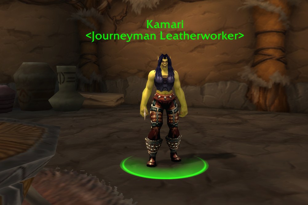 Kamari, Journeyman Leatherworker in Orgrimmar (WoW Forever)