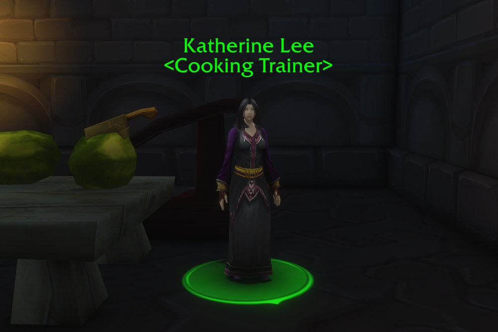Katherine Lee, Cooking Trainer in Dalaran (WoW Forever)