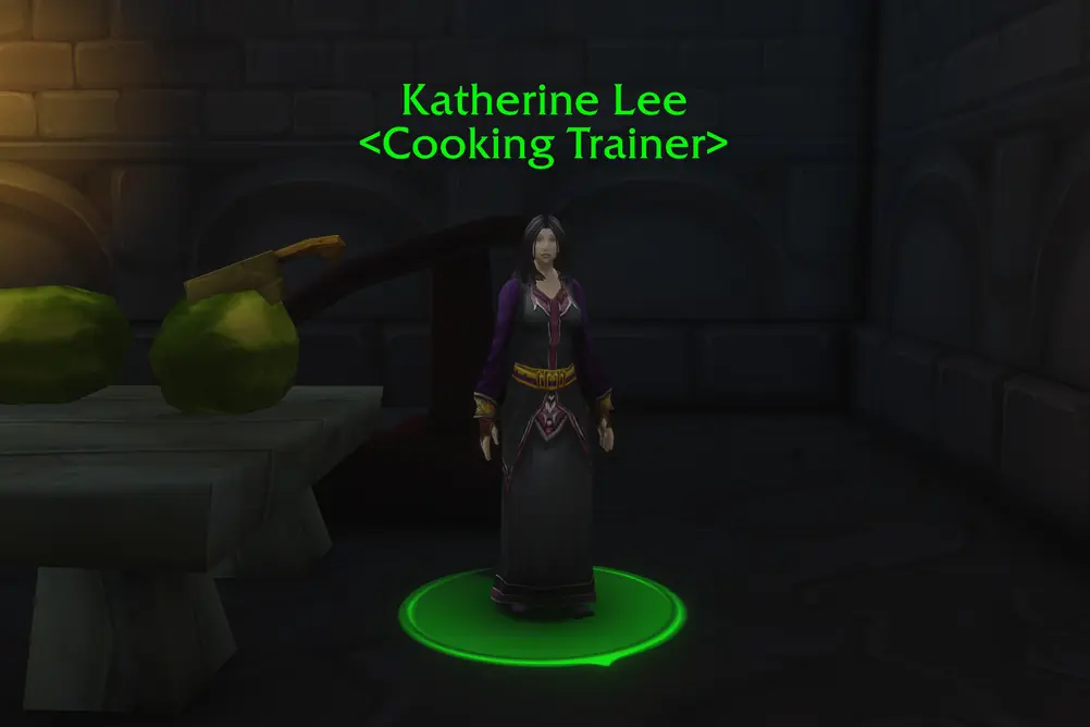 Katherine Lee, Cooking Trainer in Dalaran (WoW Forever)