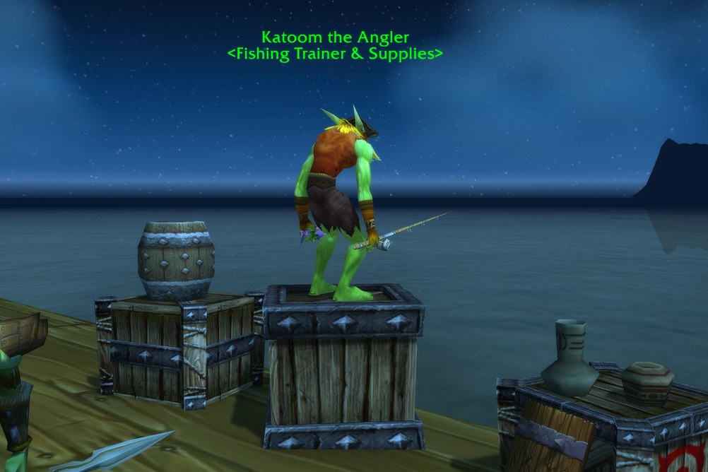 Katoom the Angler, Fishing Trainer & Supplies in The Hinterlands (WoW Forever)
