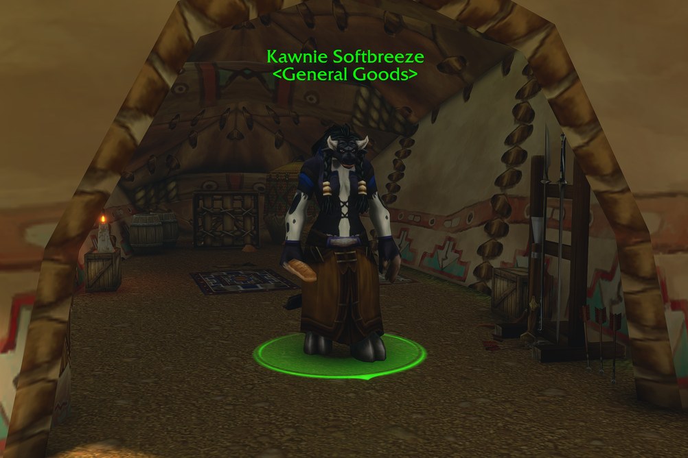 Kawnie Softbreeze, General Goods in Mulgore (WoW Forever)