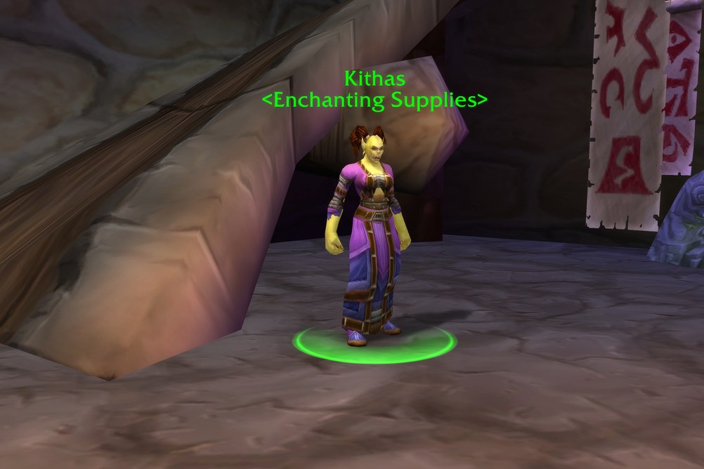 Kithas, Enchanting Supplies in Orgrimmar (WoW Forever)