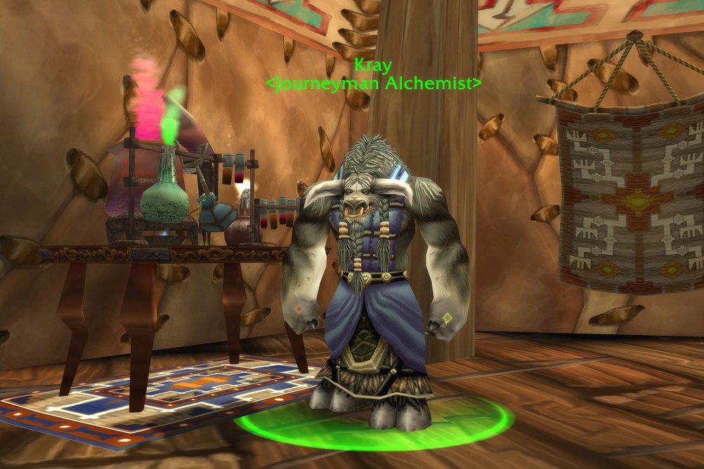 Kray, Journeyman Alchemist in Thunder Bluff (WoW Forever)