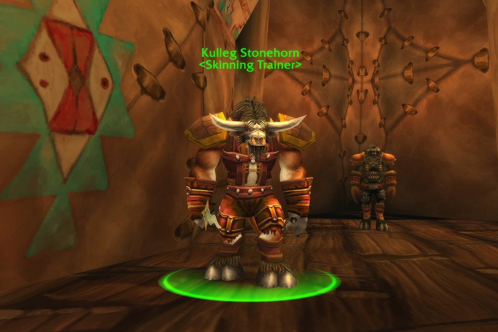 Kulleg Stonehorn, Skinning Trainer in Feralas (WoW Forever)
