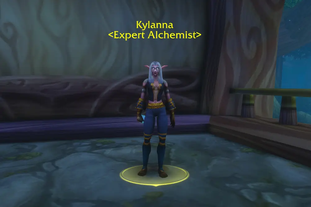 Kylanna, Expert Alchemist in Ashenvale (WoW Forever)