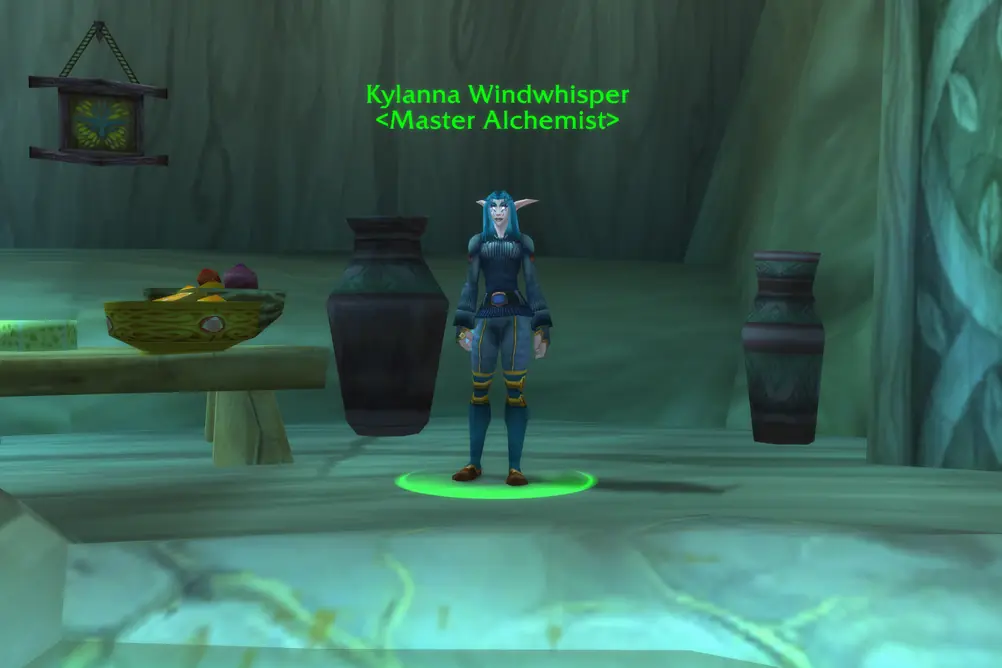 Kylanna Windwhisper, Master Alchemist in Feralas (WoW Forever)