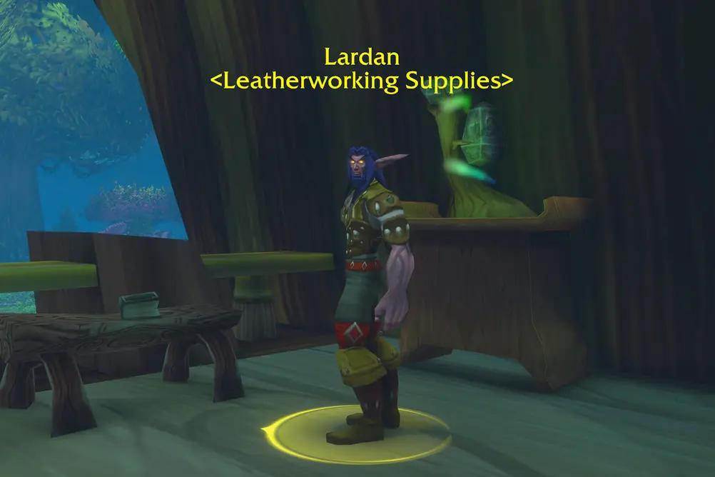 Lardan, Leatherworking Supplies in Ashenvale (WoW Forever)