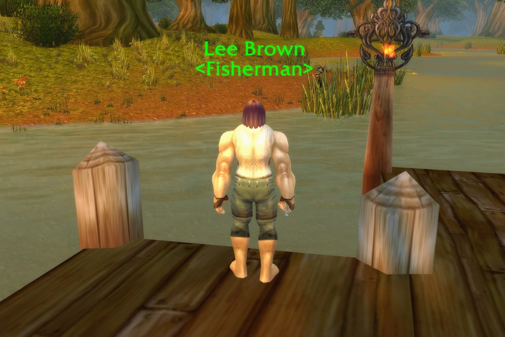 Lee Brown, Fisherman in Elwynn Forest (WoW Forever)