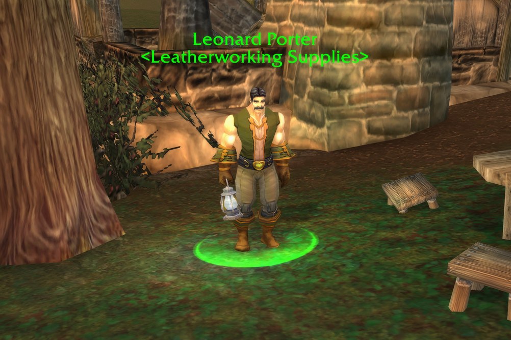 Leonard Porter, Leatherworking Supplies in Western Plaguelands (WoW Forever)