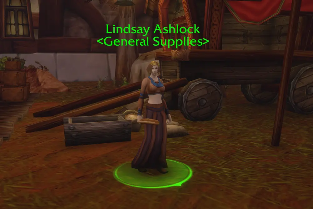 Lindsay Ashlock, General Supplies in Redridge Mountains (WoW Forever)