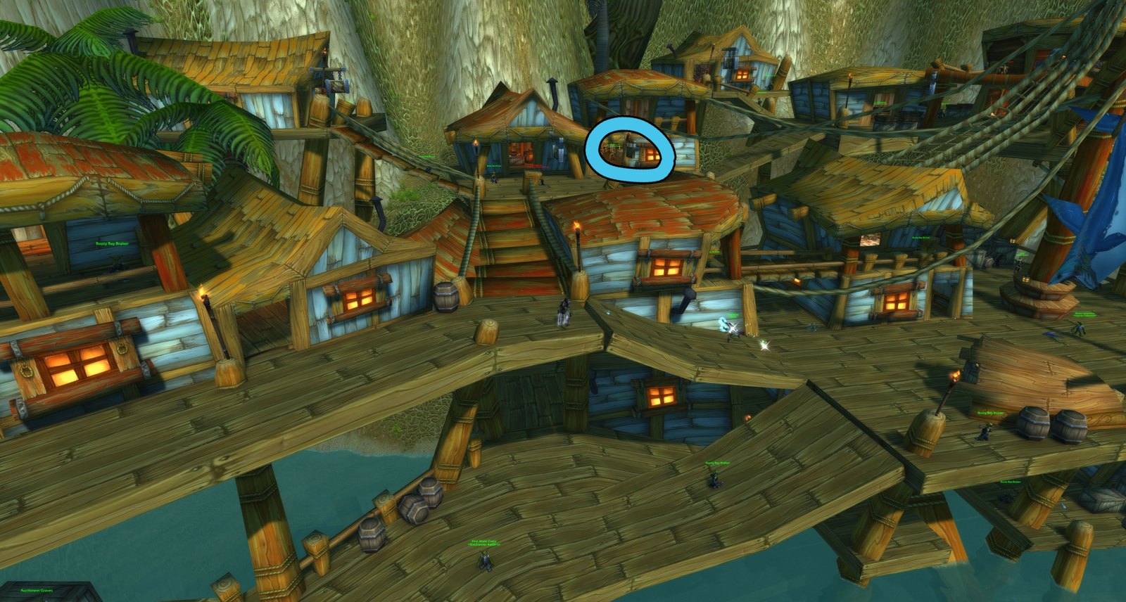 Where to find Blixrez Goodstitch in Stranglethorn Vale, marked picture
